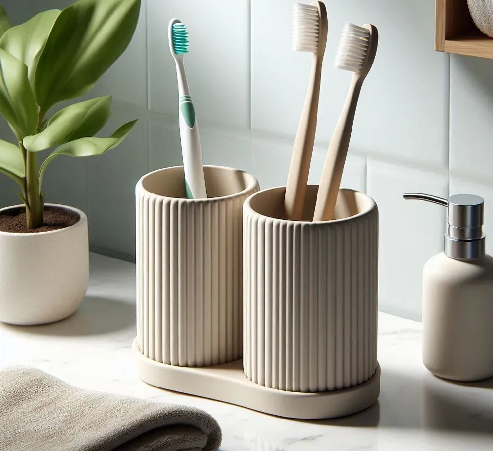Layera İkili Diş Fırçalık & Banyo Organizeri