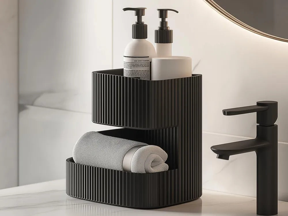 Layera Modern Çift Katlı Banyo & Tezgah Organizer
