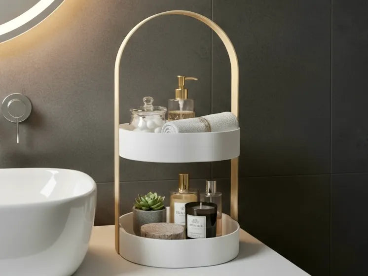 Layera Kemerli Çift Katlı Banyo&Tezgah Organizeri