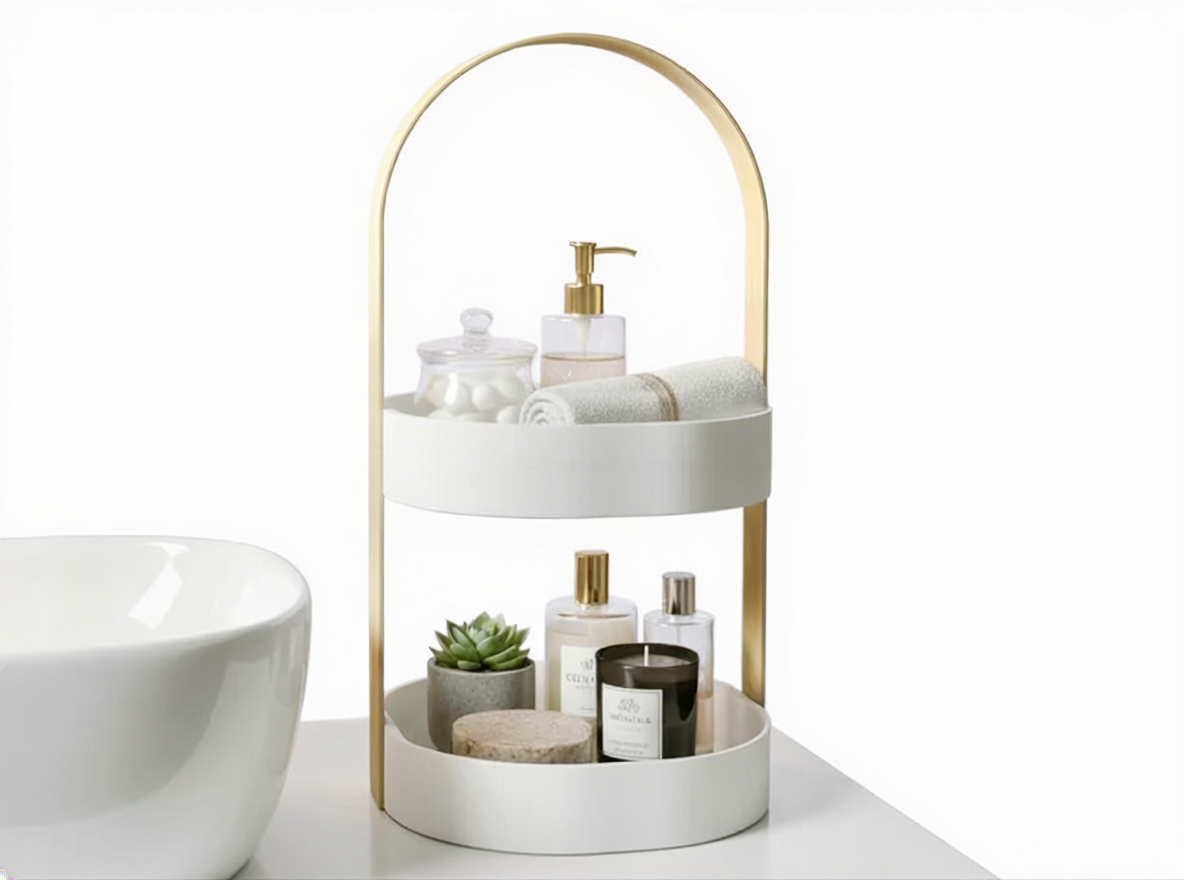 Layera Kemerli Çift Katlı Banyo&Tezgah Organizeri