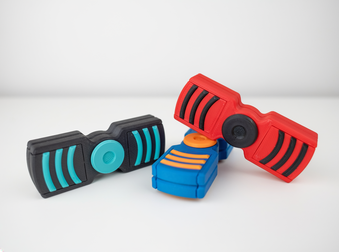 Layera 2'si 1 Arada Mıknatıslı Slider & Stres Çarkı(Fidget Spinner)